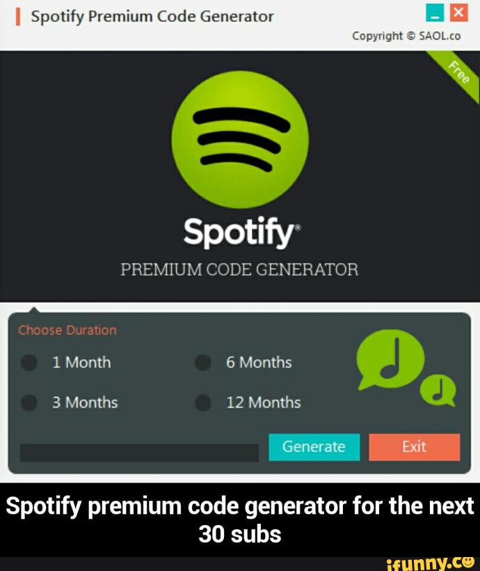 Free Spotify Premium Code No Survey No Download